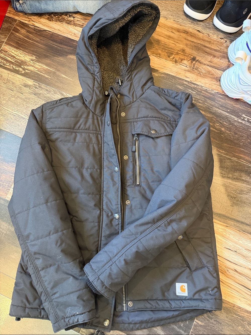 Carhartt Women’s Utility Midweight Insulated Jacket Black 103909 Size S
